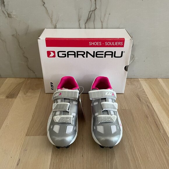 Louis Garneau Jade Women's Cycling Shoe: White/Silver/Pink - Picture 1 of 5